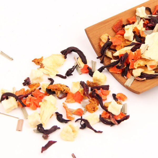 Custom Flavor Roselle Lemongrass Dried Pineapple Flower Tea