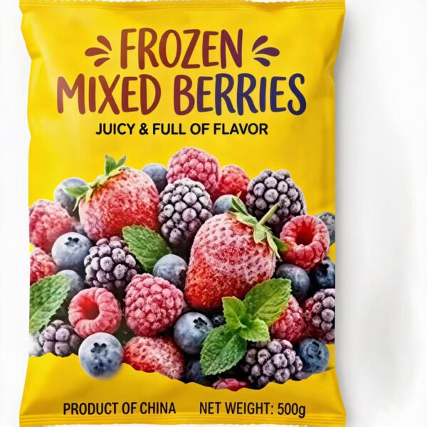 Frozen Mixed Berries Wholesale | 100% Natural Fresh Blackberry Blueberry Raspberry Strawberry Mix for Smoothies Jam & Bakery