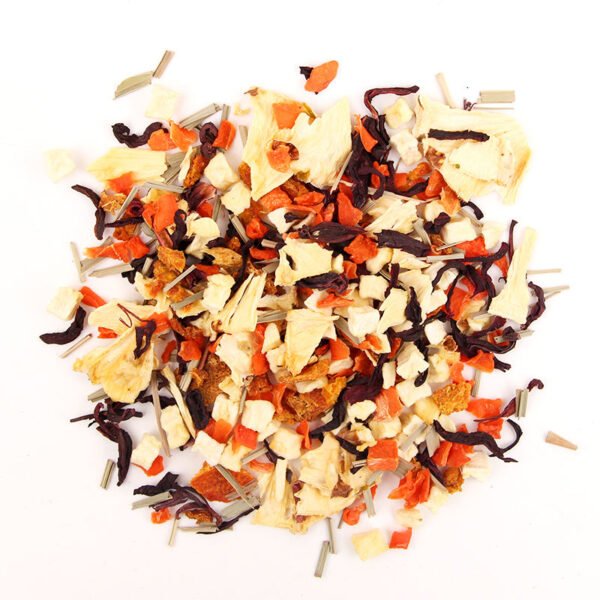 Custom Flavor Roselle Lemongrass Dried Pineapple Flower Tea