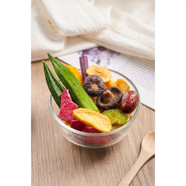 Crispy Dried Okra & Vegetable Snack – Healthy Ready-to-Eat Diet Snack