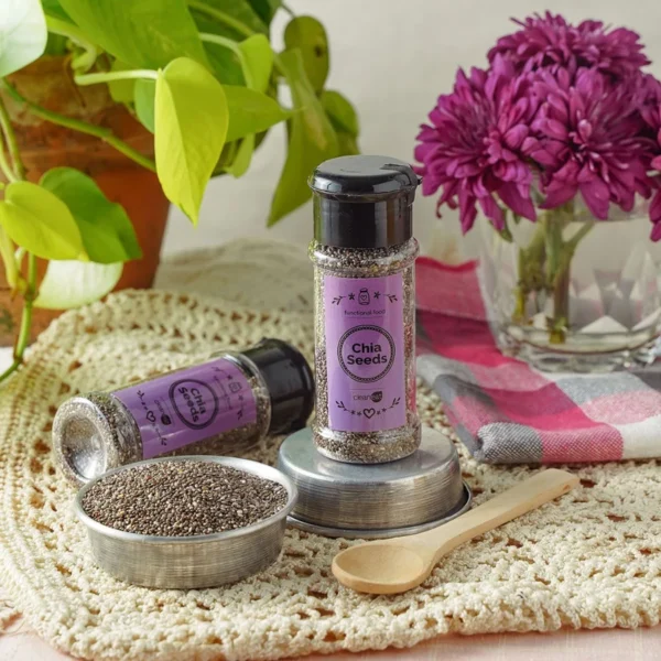 Organic Chia Seeds 50g – Natural High-Fibre Superfood, Ready to Eat
